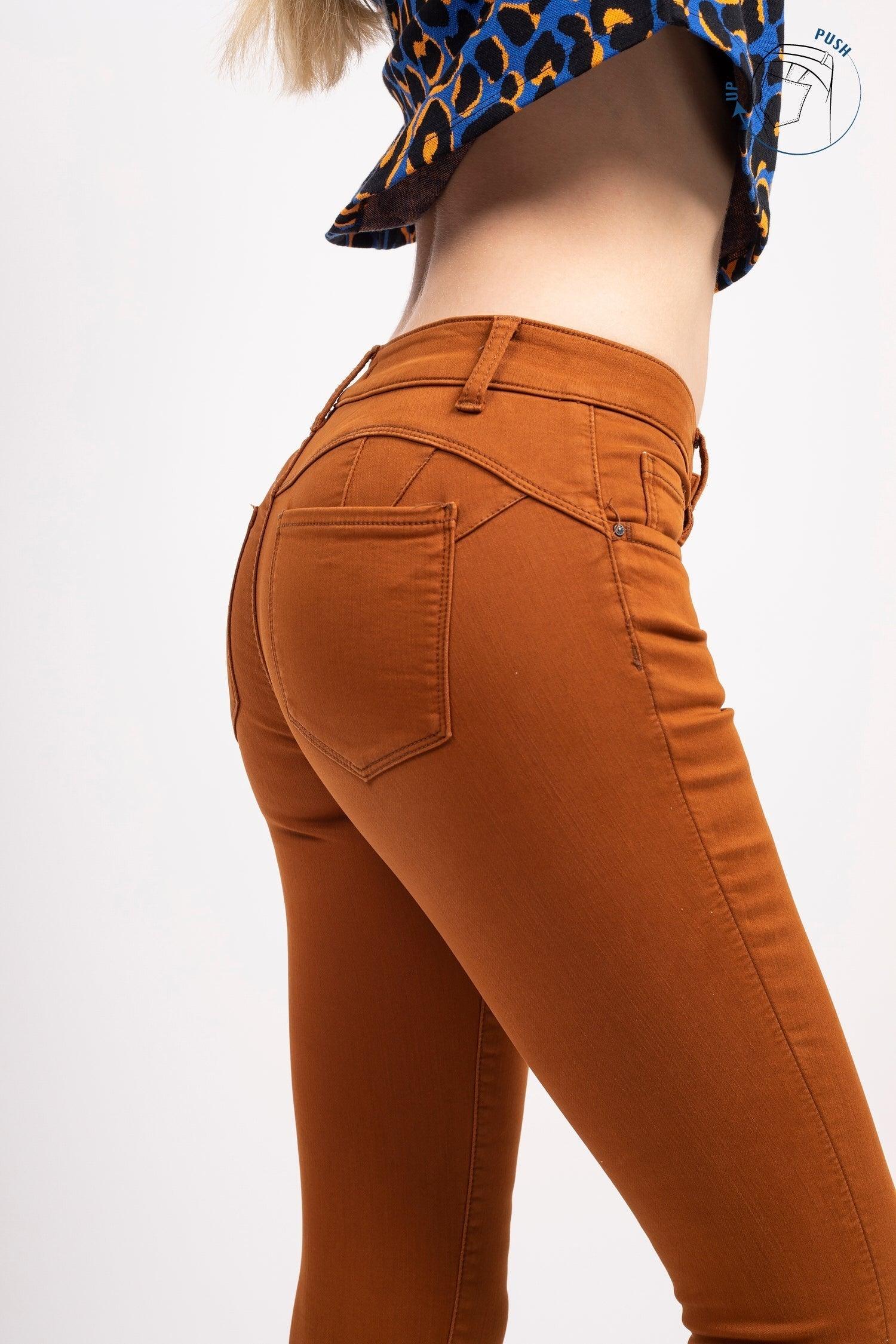 Rust colored skinny store jeans