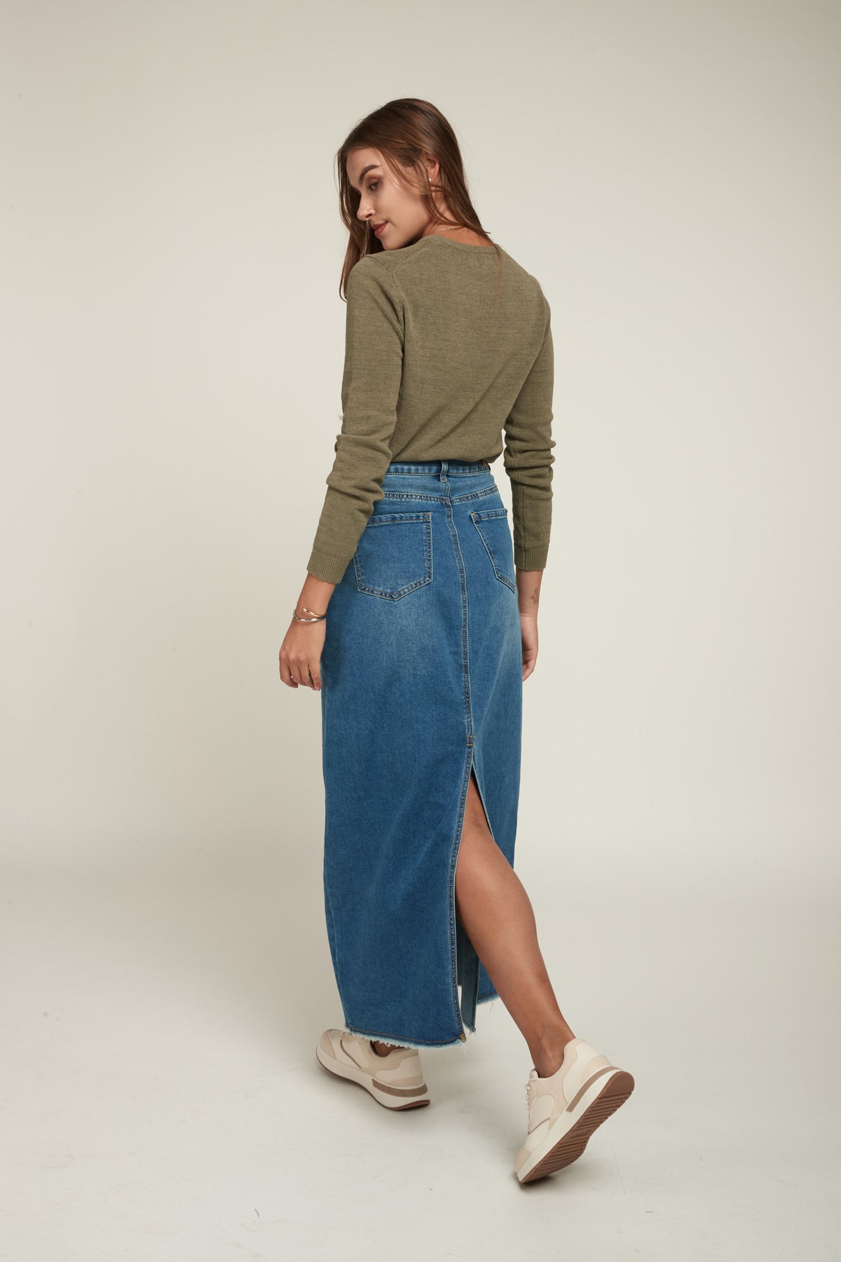 Balloon denim skirt - Teddy