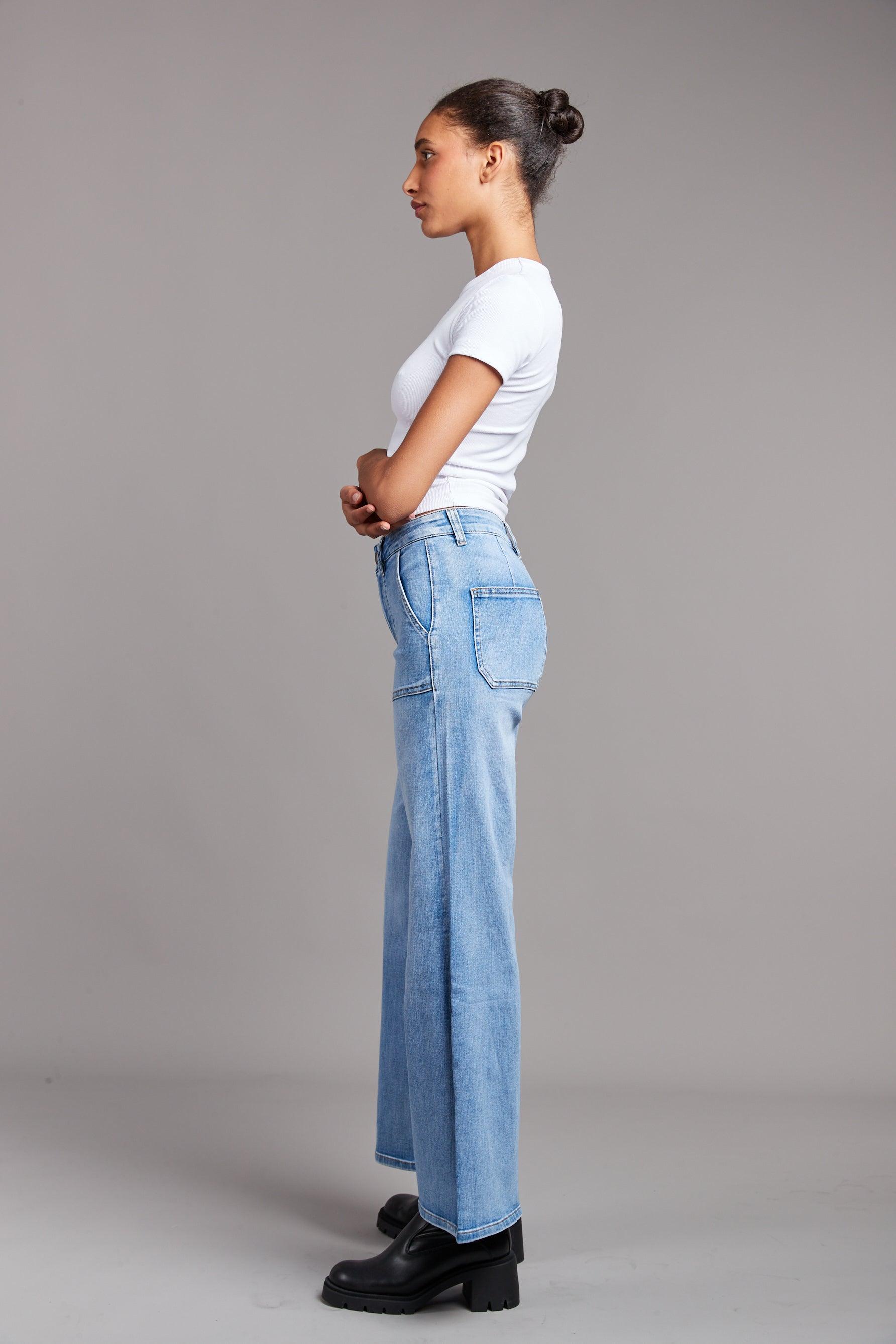 Jean wide leg grandes poches - Rowan - TOXIK3