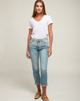 Embroidered jeans - apache