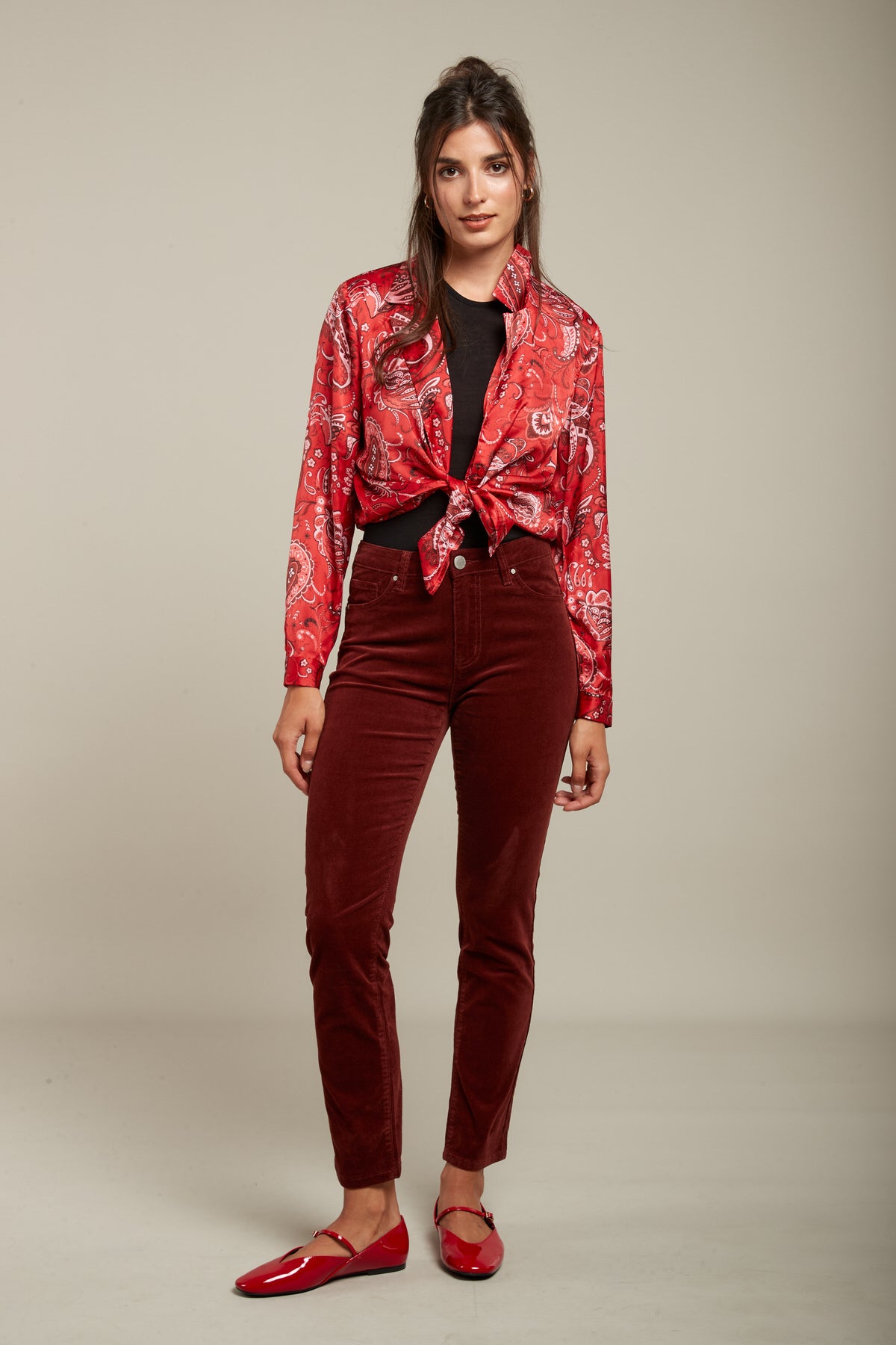 Push Up Velvet Pants - Cassy