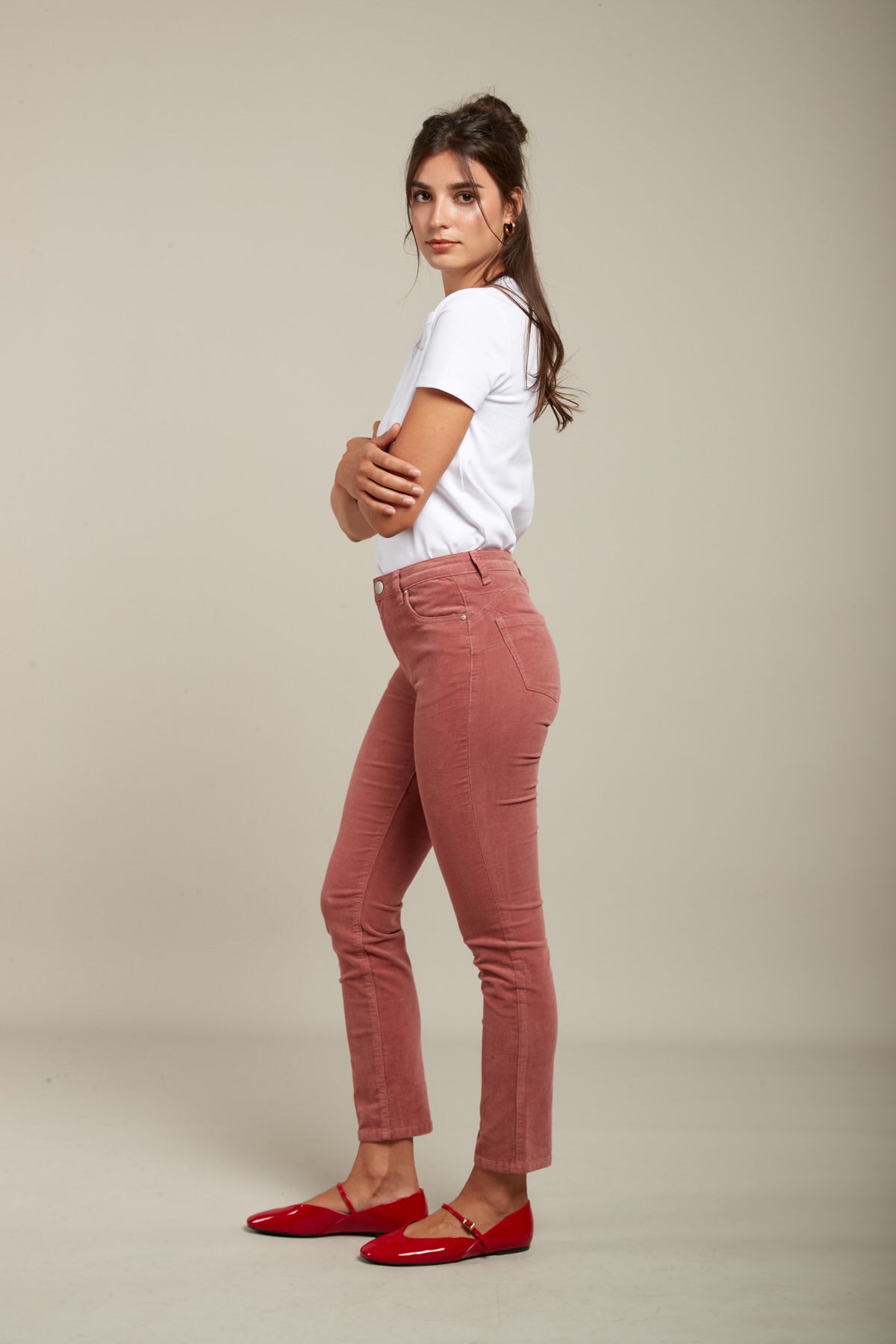 Pantalones de terciopelo de empuje - Cassy