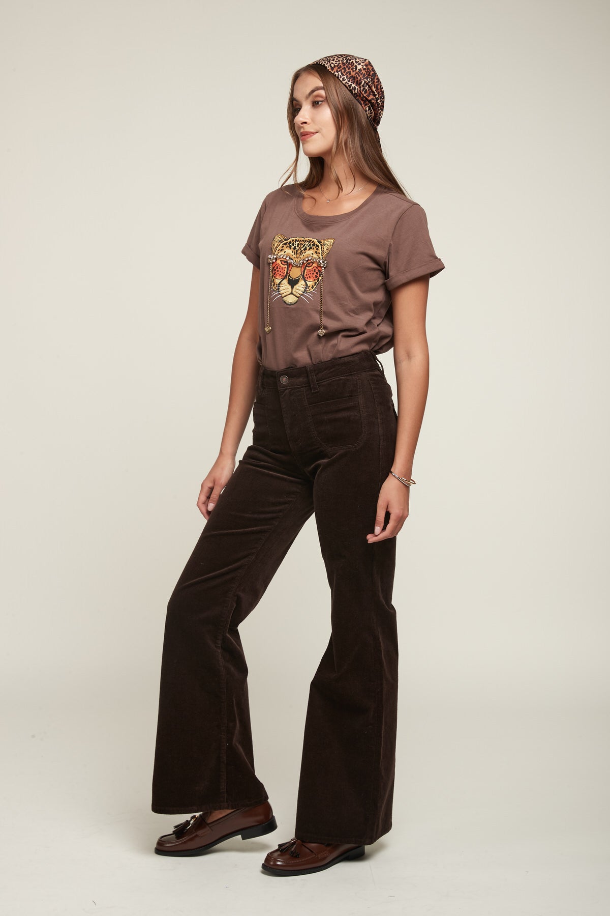 Velvet flare pants - Helton