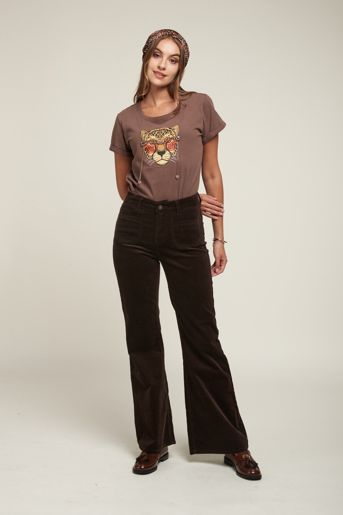 Pantalones Velvet Flare - Helton