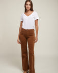 Velvet flare pants - Helton