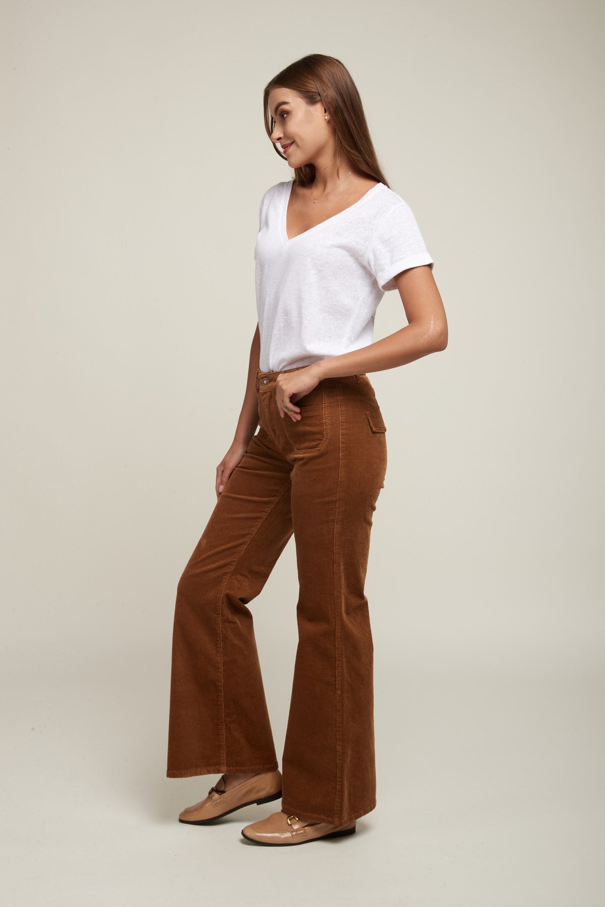 Pantalones Velvet Flare - Helton