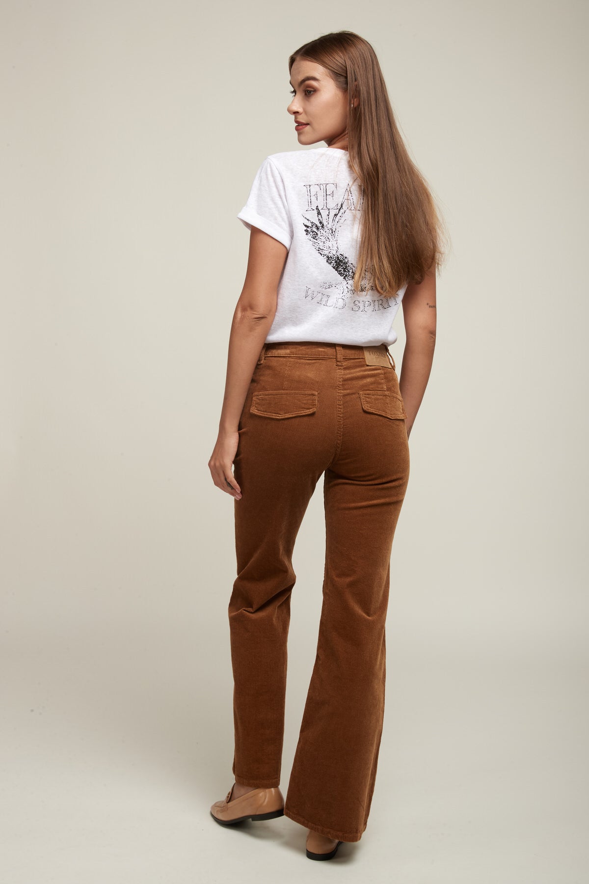 Pantalon flare velours - Helton