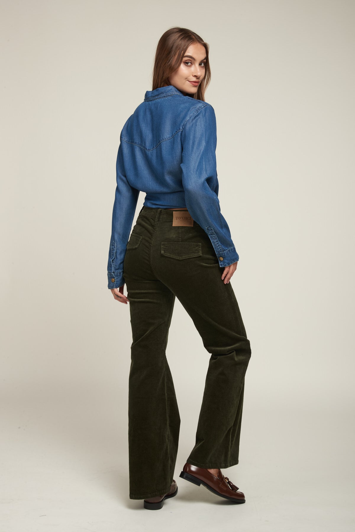 Velvet flare pants - Helton