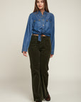 Velvet flare pants - Helton