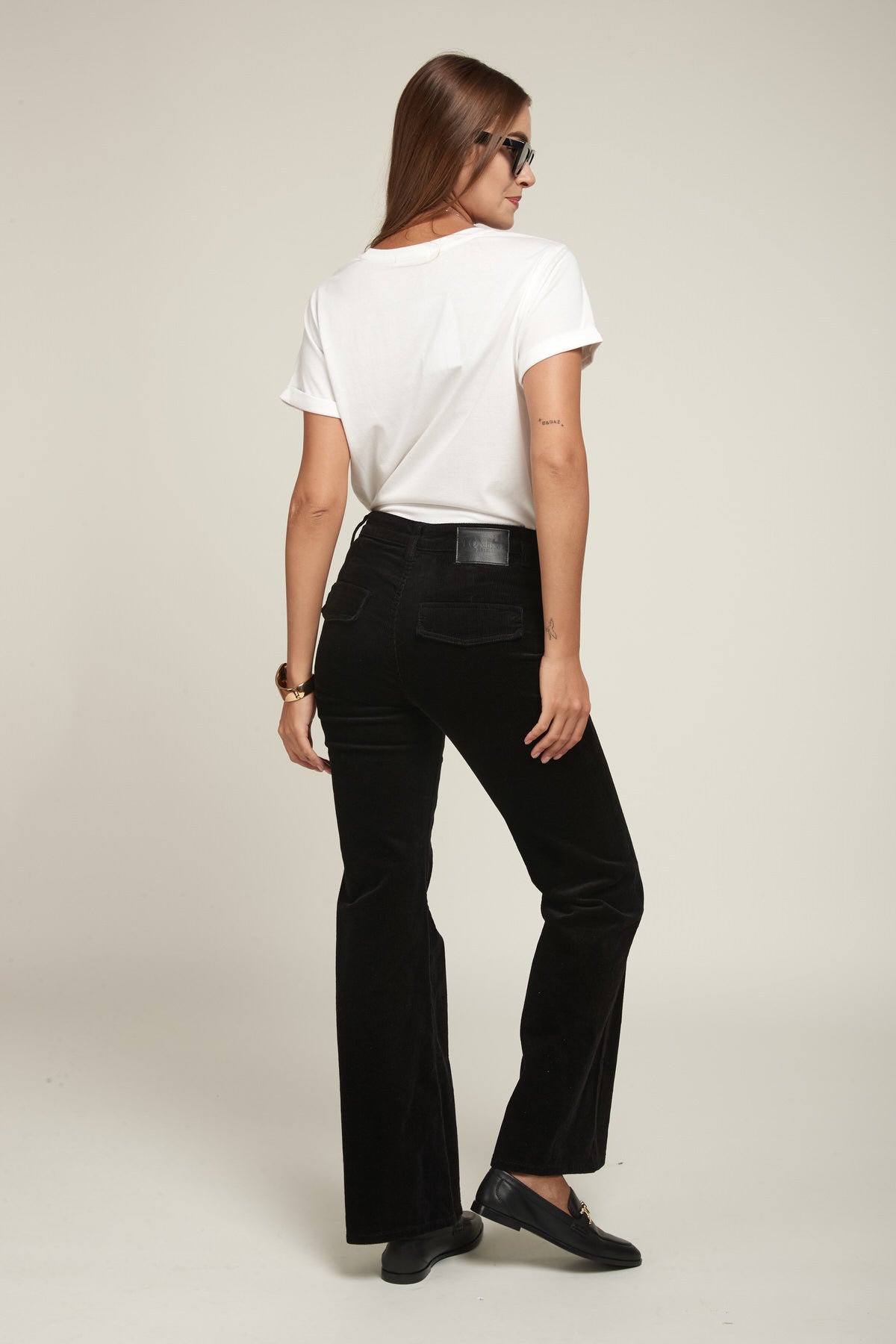 Pantalon flare velours - Helton