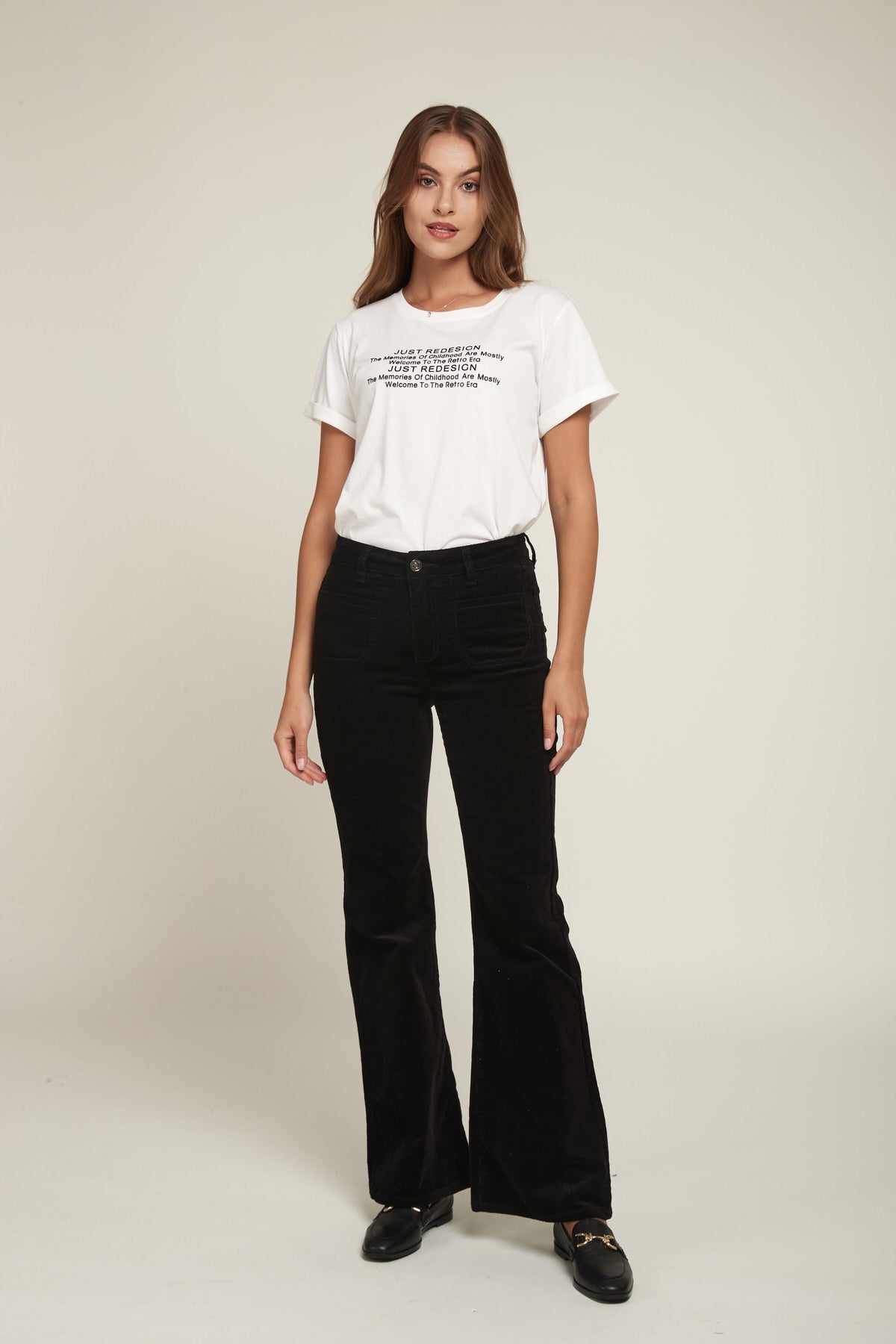 Velvet flare pants - Helton