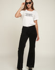 Velvet flare broek - Helton