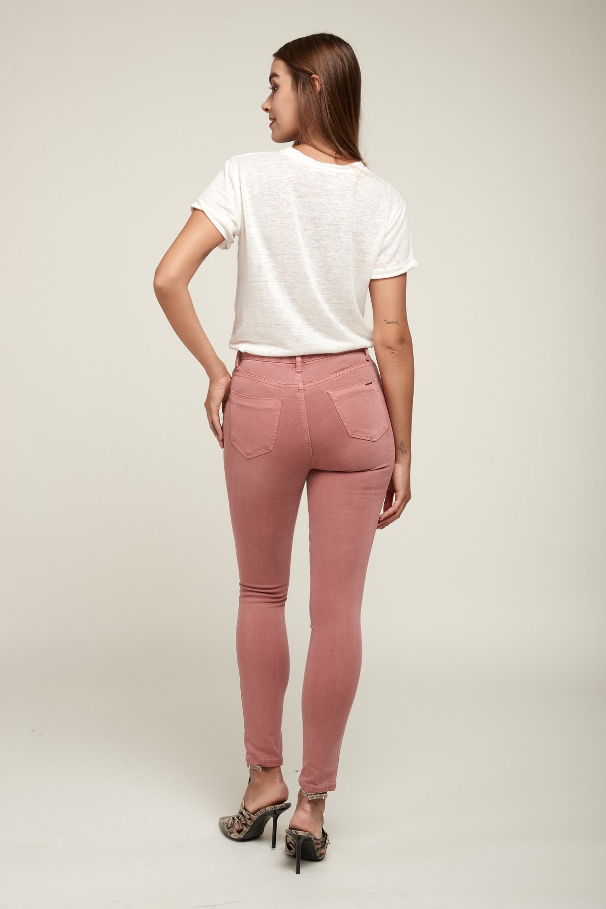 Hoge taille broek - Solaria Sky