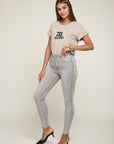 Skinny jeans hoge taille - cadia