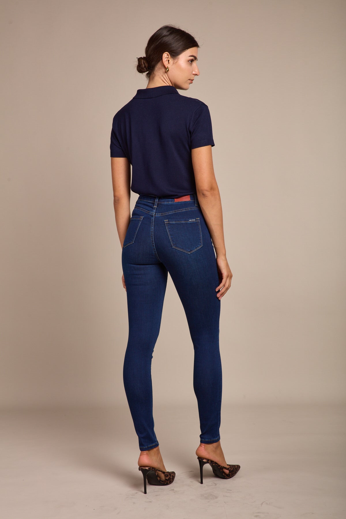 Skinny jeans high waist - cadia