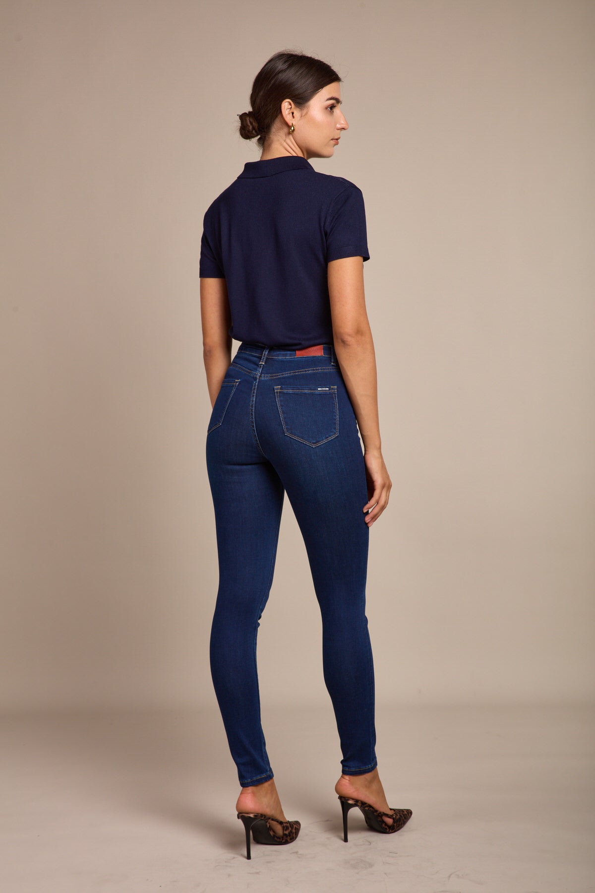 Skinny jeans high waist - cadia