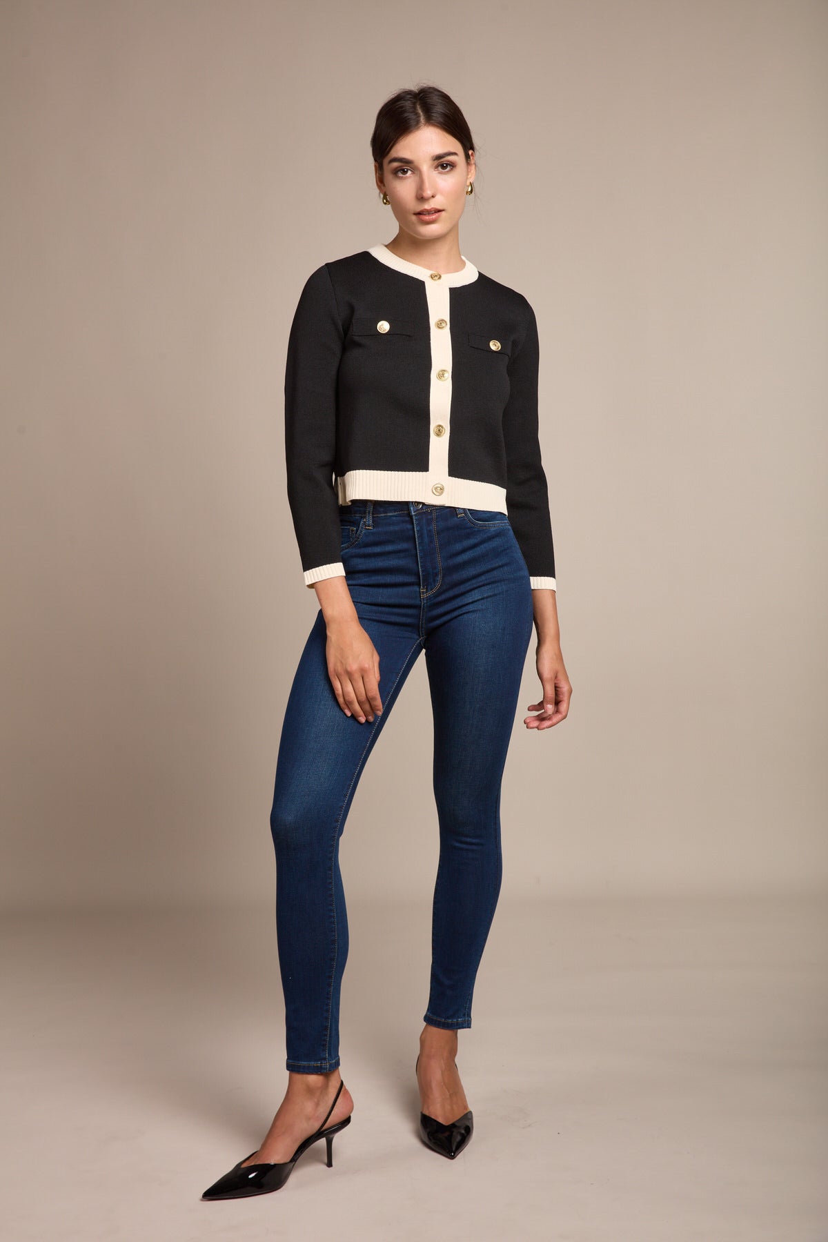 Skinny jeans high waist - cadia