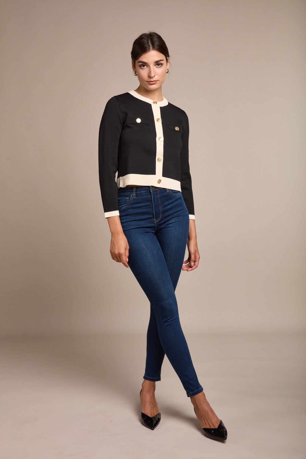 Skinny jeans high waist - cadia