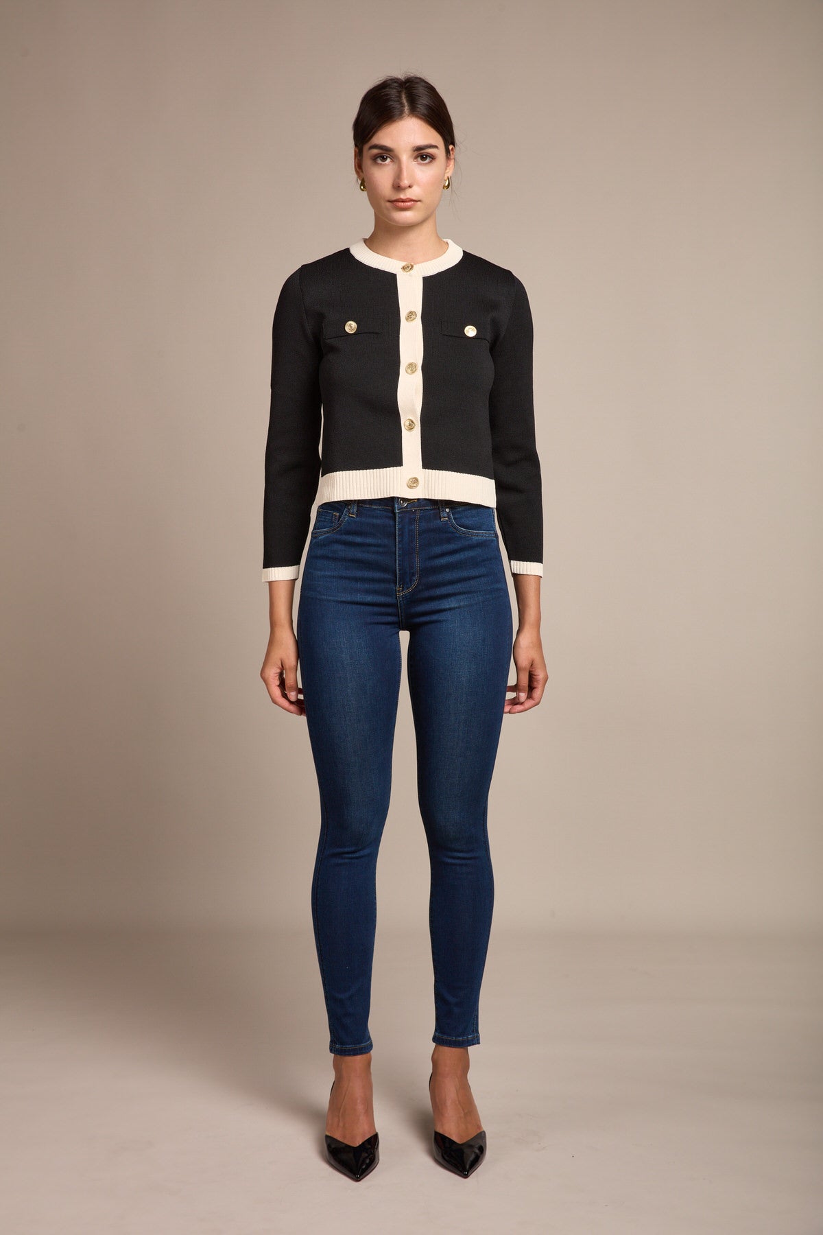 Skinny jeans high waist - cadia