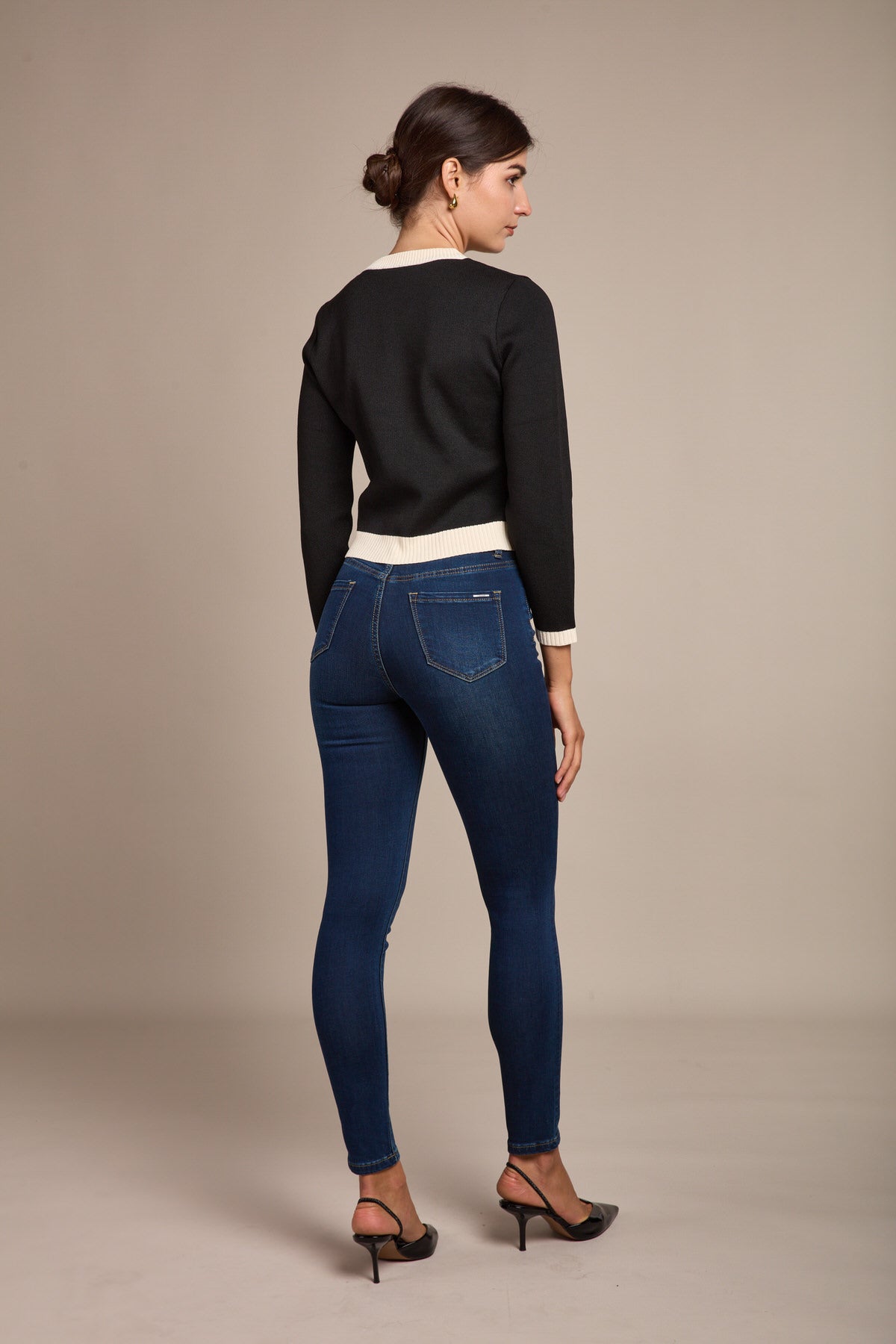 Skinny jeans high waist - cadia