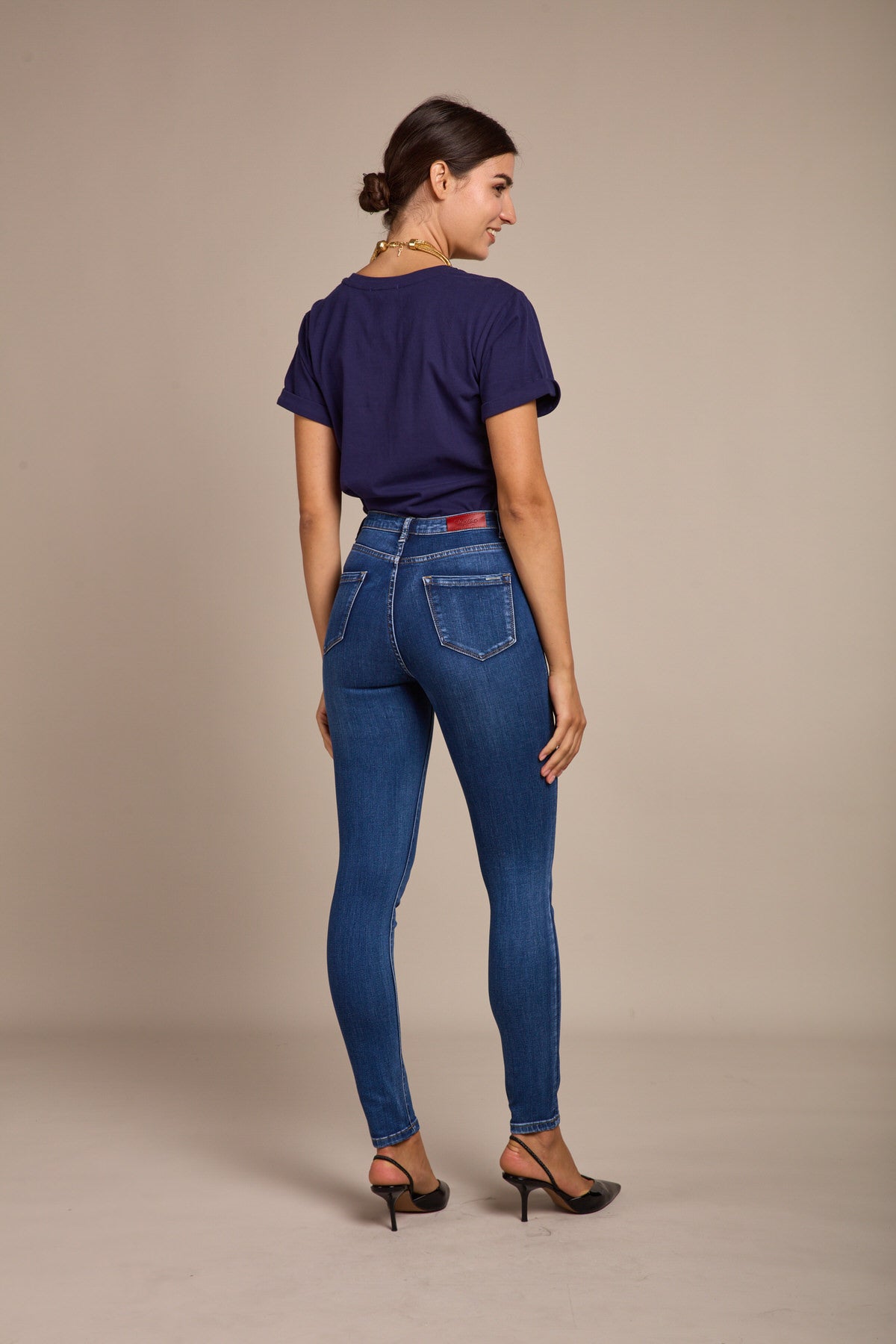 Skinny jeans high waist - cadia