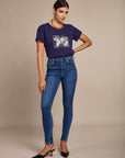 Skinny jeans high waist - cadia