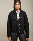 Black denim jacket - Fred