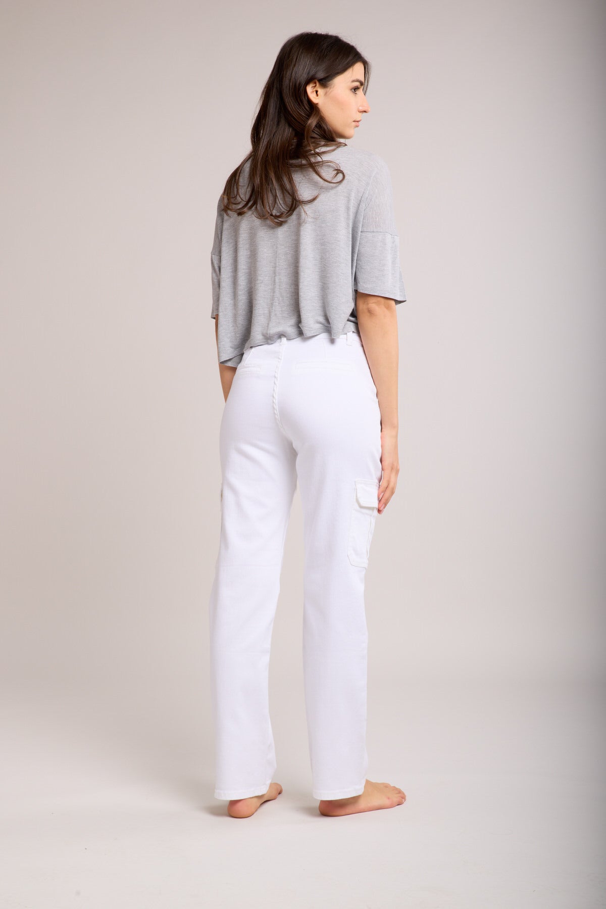 Pantalon cargo blanc - Emil