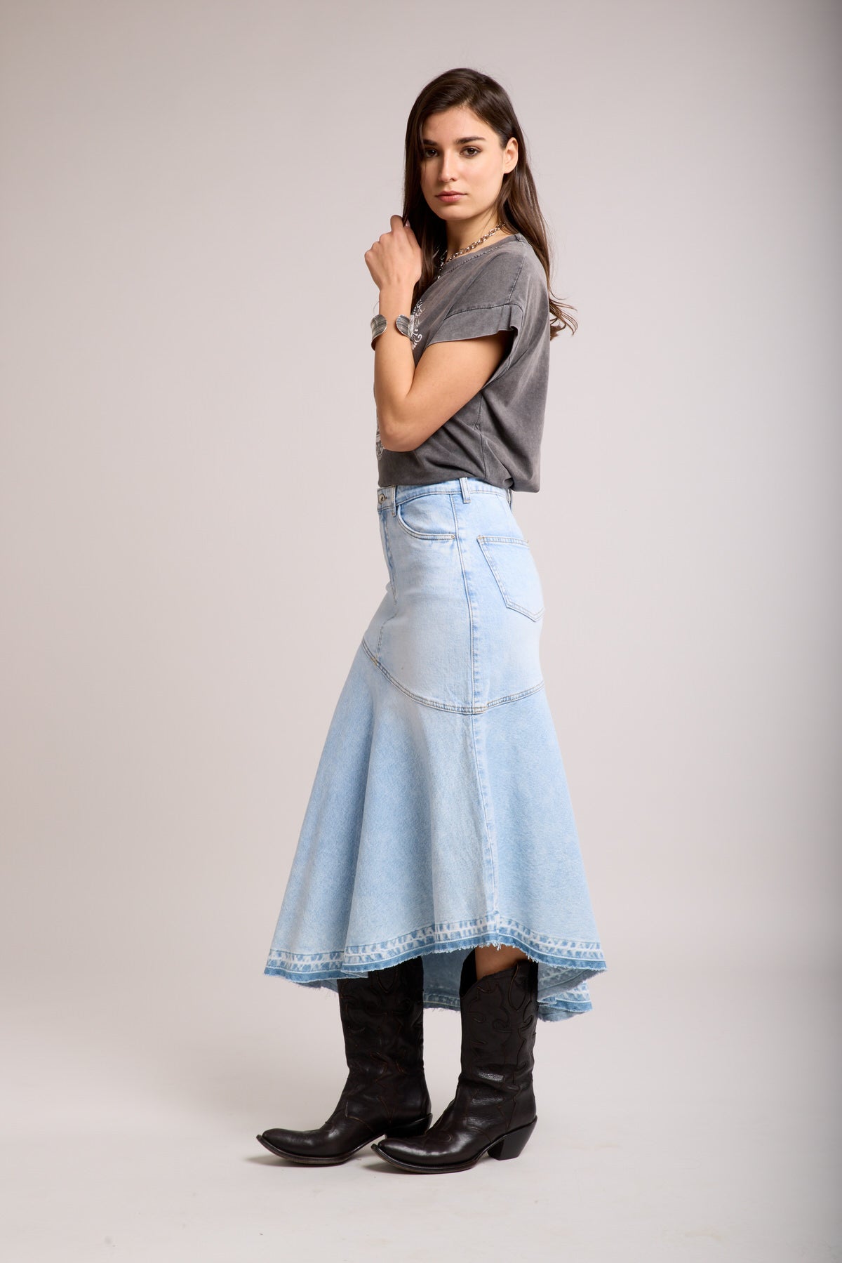 Jean flying skirt - Evelyn