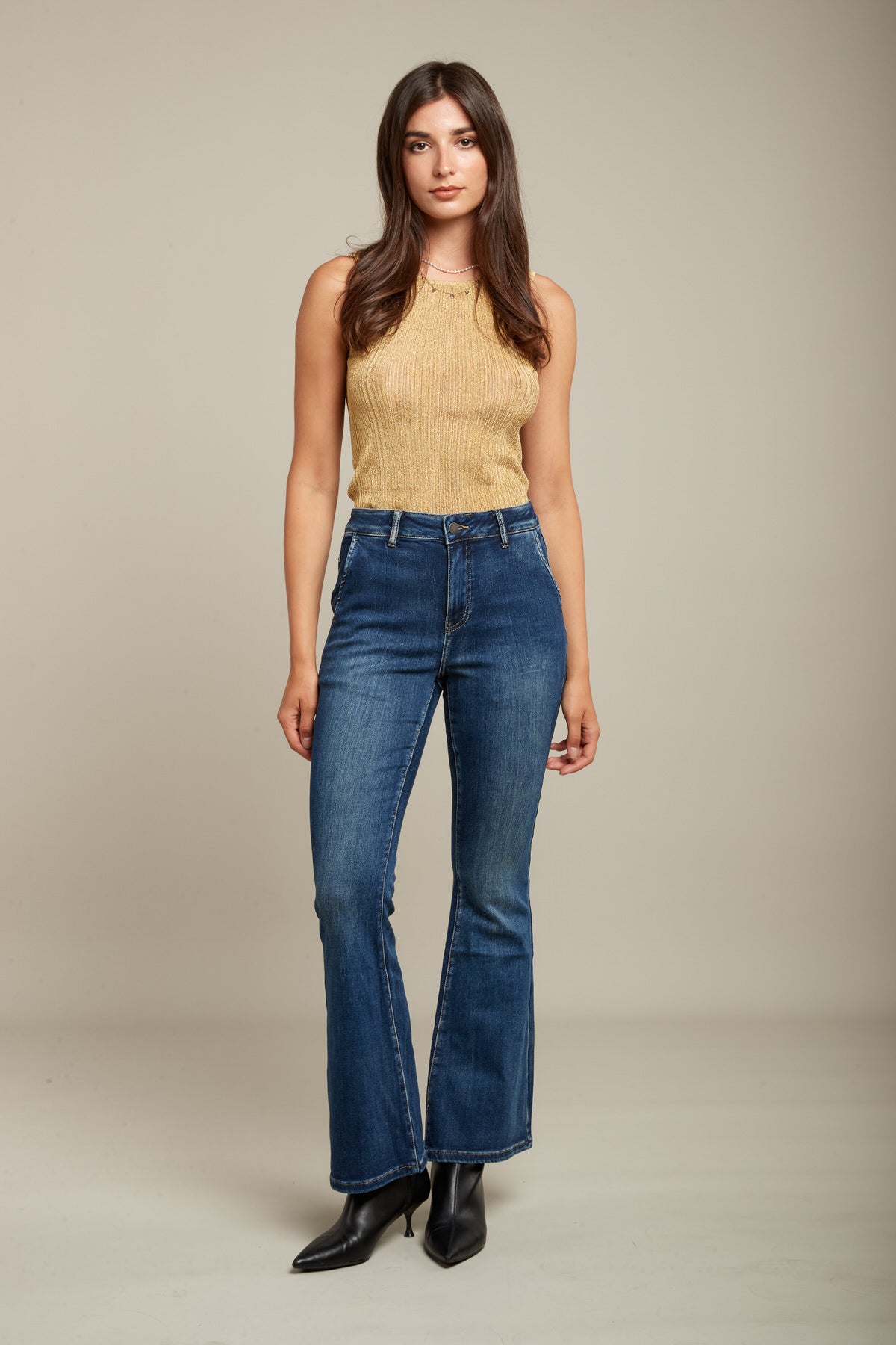 Flare denim pants - Loana