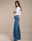 Hohe Flared -up -Jeans - Connie