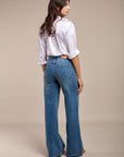 Hohe Flared -up -Jeans - Connie