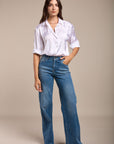 Hohe Flared -up -Jeans - Connie