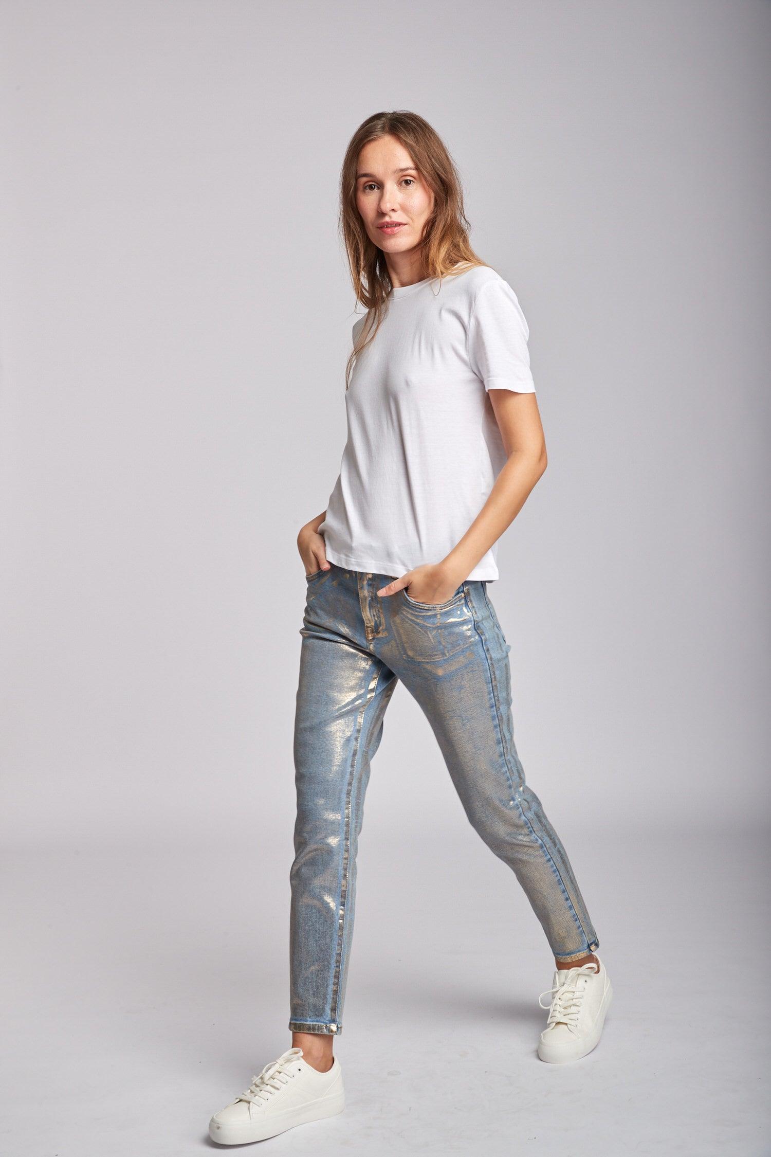 Tenue avec jean outlet enduit