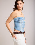 Top bustier denim - Lora