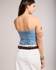 Top Bustier Denim - Lora