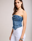 Top bustier denim - Lora