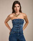 Bustier en jean - Grace