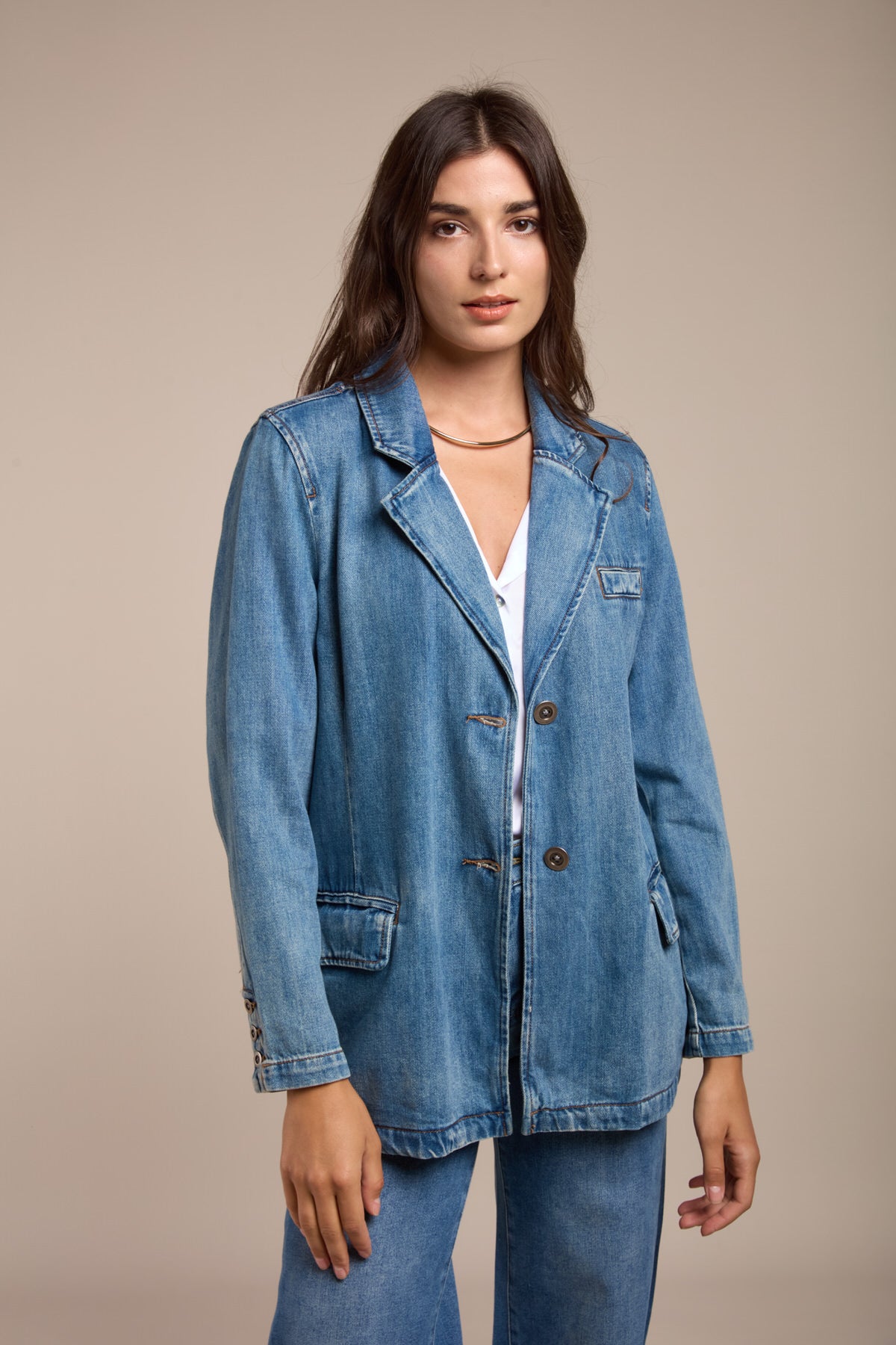 Veste denim droite - Jules