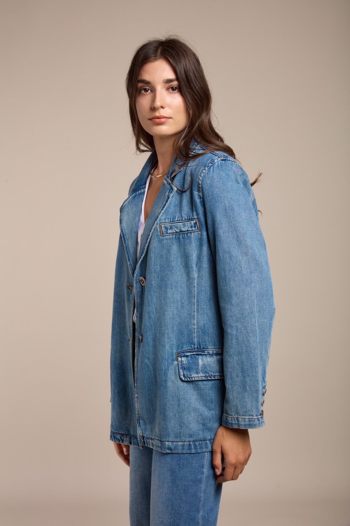 Veste denim droite - Jules