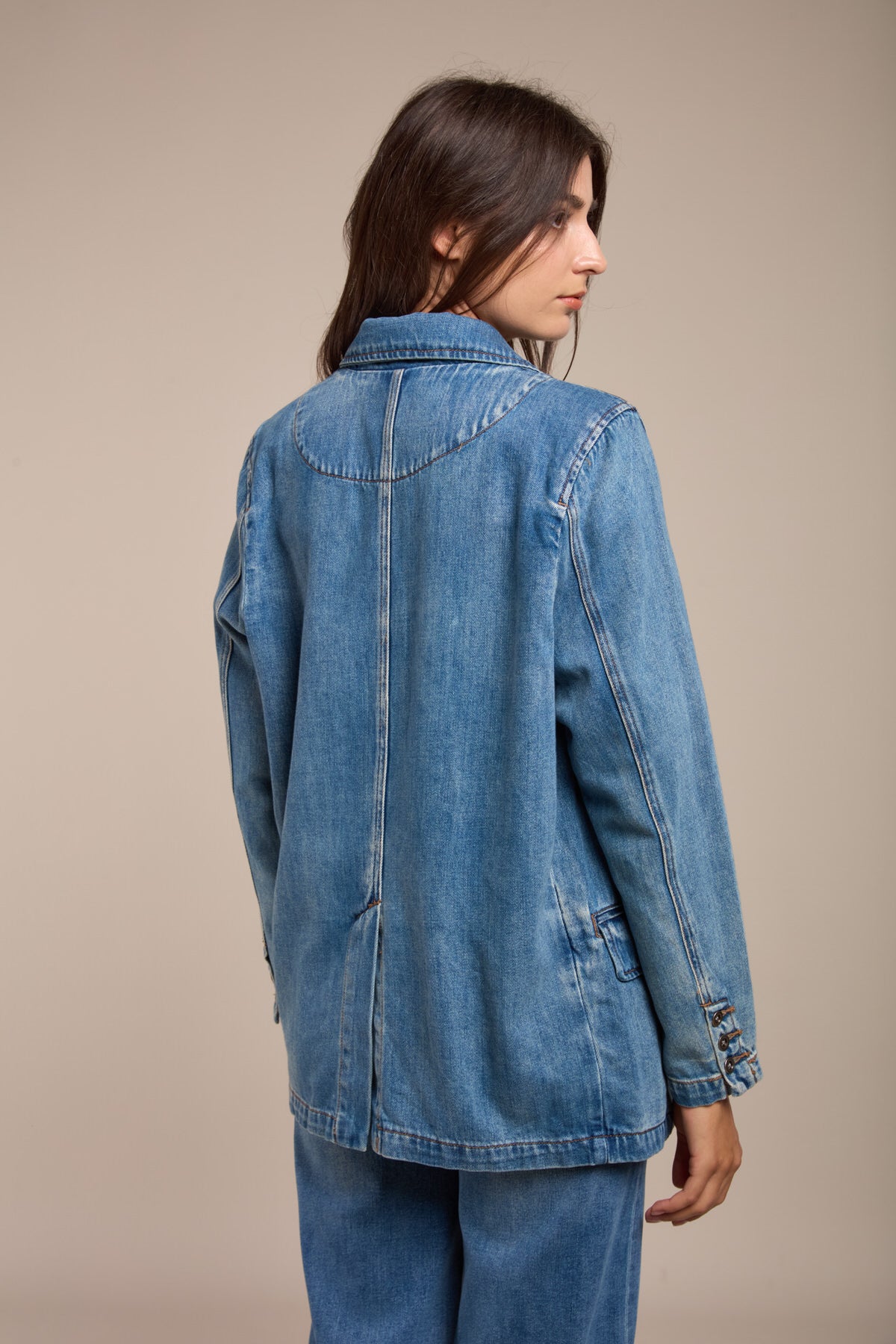 Veste denim droite - Jules