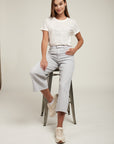 Crop jeans with belt - Lotus