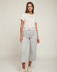 Crop jeans with belt - Lotus