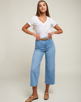 Crop jeans with belt - Lotus