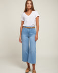 Crop jeans with belt - Lotus