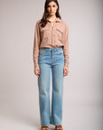 High waist straight jeans - Lora