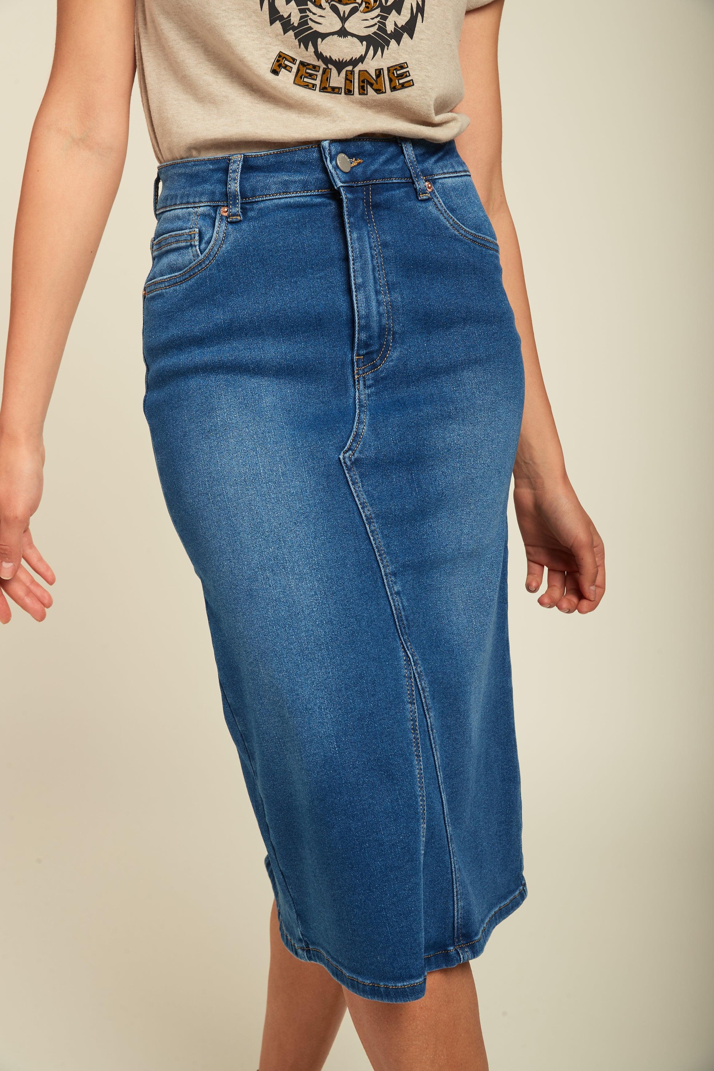 Jupe en jean stretch Diane