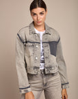 Geplappte Denimjacke - Royan