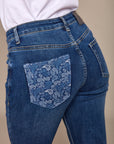 Gedrukte pocket jeans - Dallas