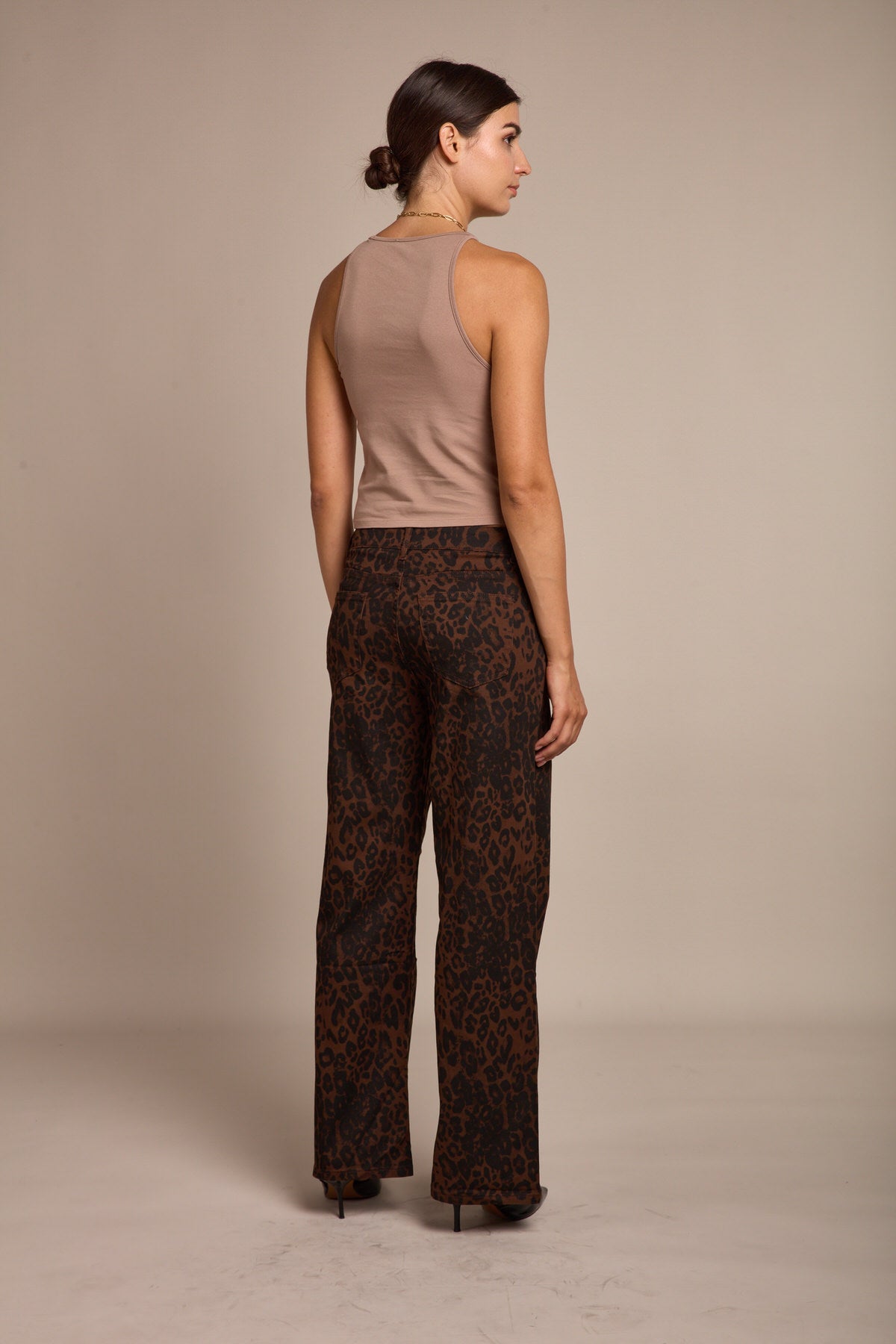 Flared leopard pants - nala